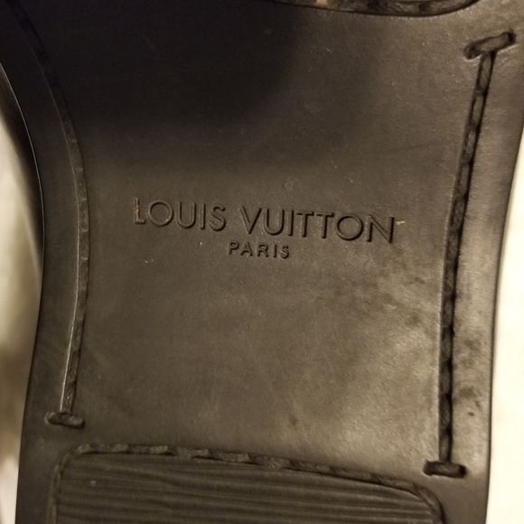 Louis Vuitton Dress Shoes Black Men's Size 8 - Picture 10 of 15